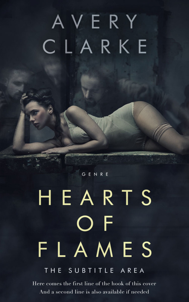 Front view of Ebony Clay #30355 - Premade Erotica Book Cover