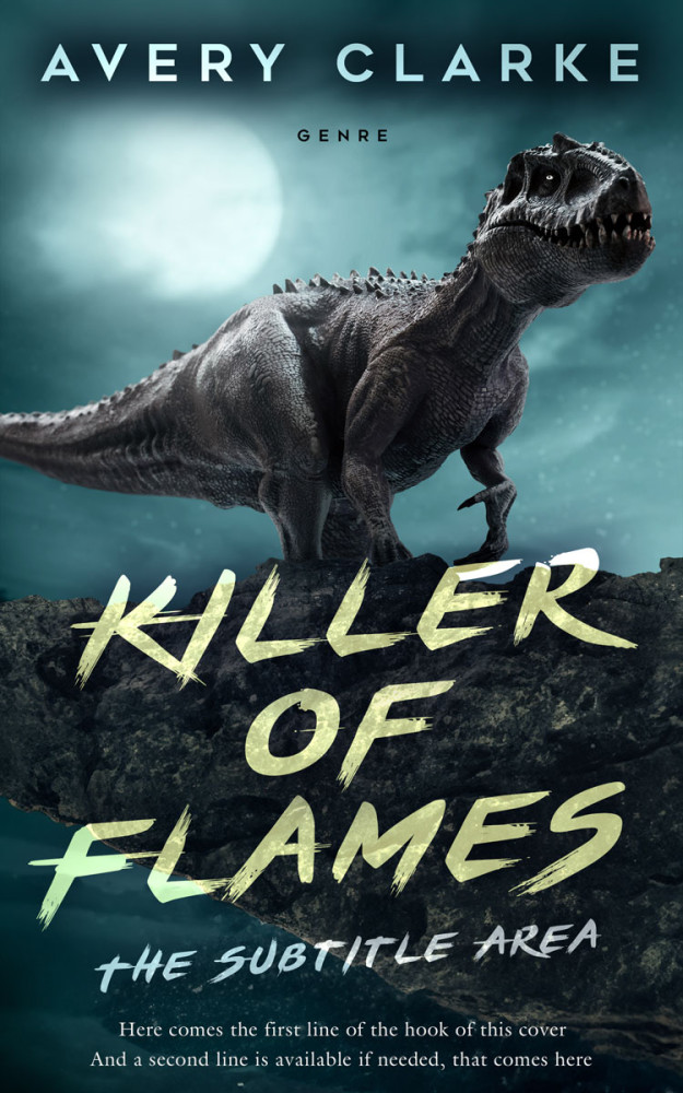 Front view of Timber Green #30383 - Premade Fantasy Book Cover