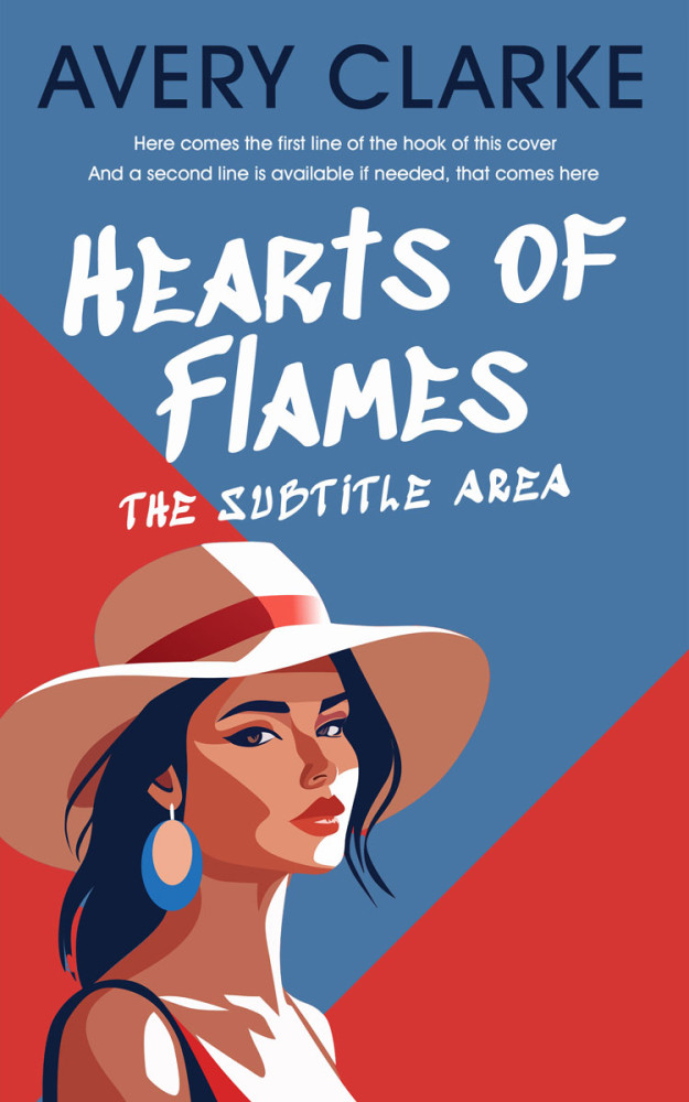 Front view of Chestnut Rose #30400 - Premade Abstract Book Cover