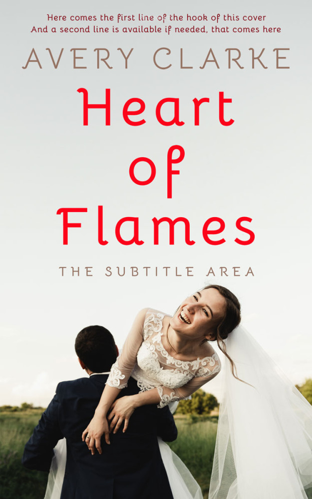 Front view of Cararra #30426 - Premade Romance Book Cover