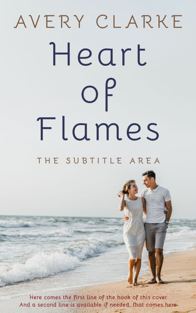 Front view of Quill Gray #30427 - Premade Romance Book Cover