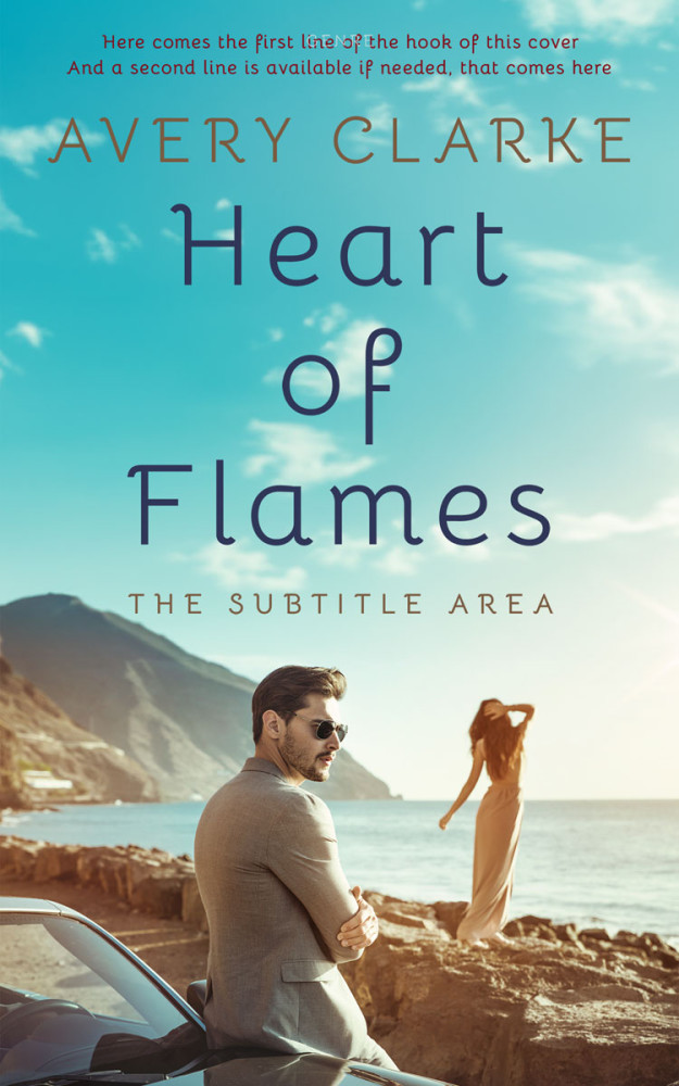 Front view of Neptune #30430 - Premade Romance Book Cover