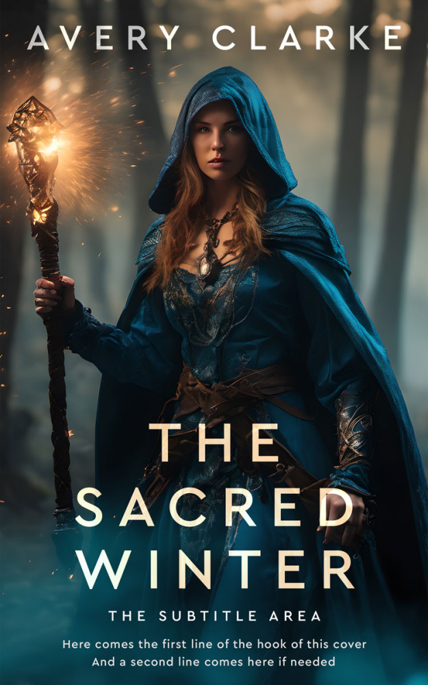 Front view of Outer Space #30472 - Premade Religion & Spirituality Book Cover