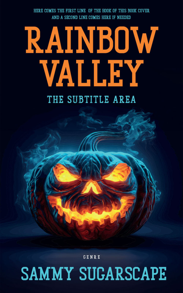 Front view of Ebony #30579 - Premade Horror Book Cover