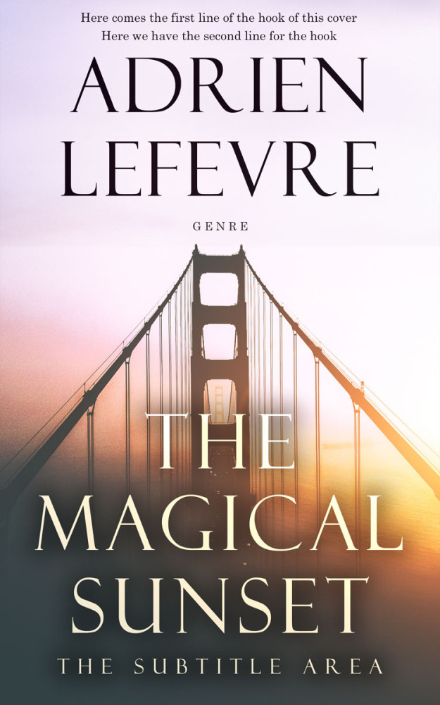 Front view of Soft Peach #30656 - Premade Mystery & Thriller & Suspense Book Cover