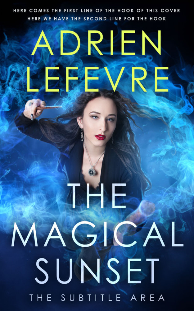 Front view of Blue Zodiac #30662 - Premade Fantasy Book Cover