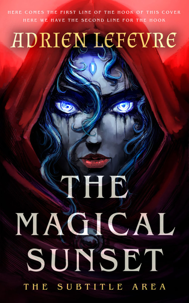 Front view of Japonica #30670 - Premade Fantasy Book Cover