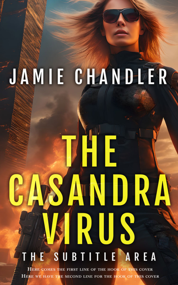 Front view of Anzac #30782 - Premade Apocalyptica Book Cover