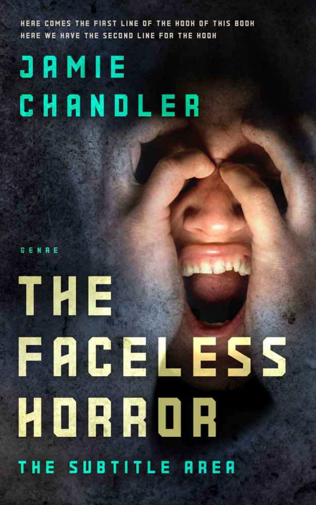 Front view of Shark #30831 - Premade Horror Book Cover