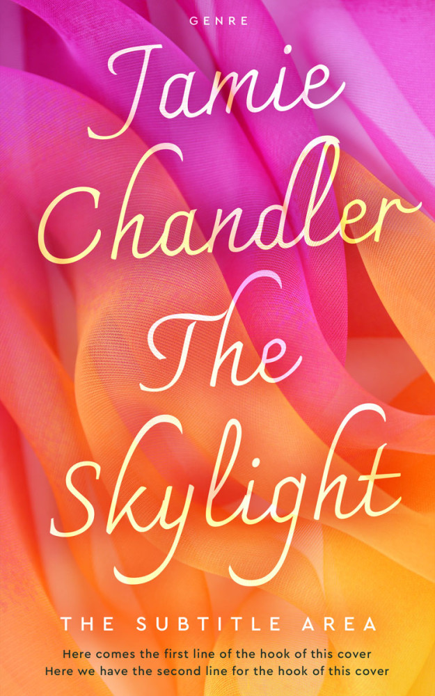 Front view of Burnt Sienna #31003 - Premade Abstract Book Cover