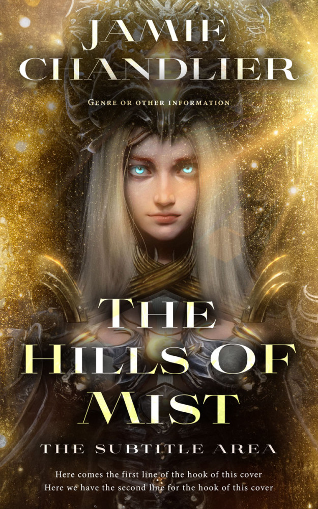 Front view of Black Marlin #31071 - Premade Fantasy Book Cover