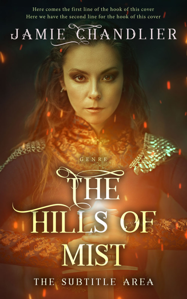 Front view of Walnut #31200 - Premade Fantasy Book Cover