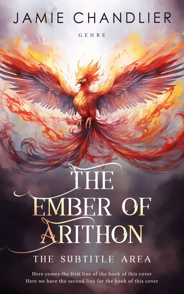 Front view of Au Chico #31206 - Premade Fantasy Book Cover