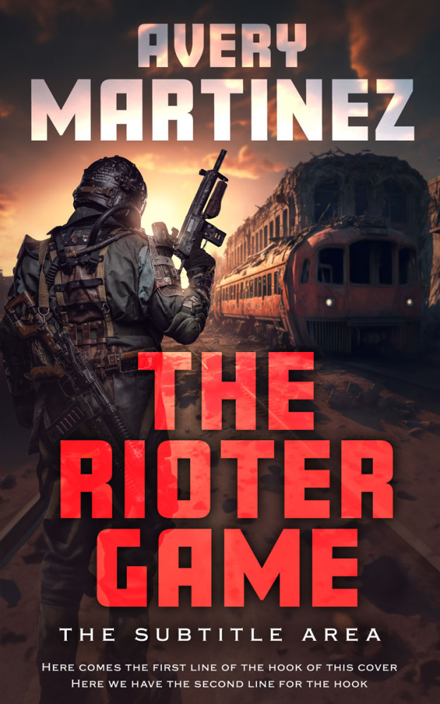 Front view of Apricot #31244 - Premade Apocalyptica Book Cover