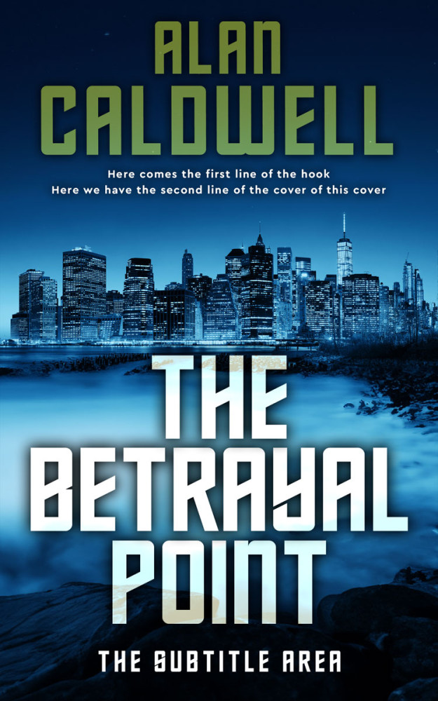 Front view of Black #31293 - Premade Mystery & Thriller & Suspense Book Cover