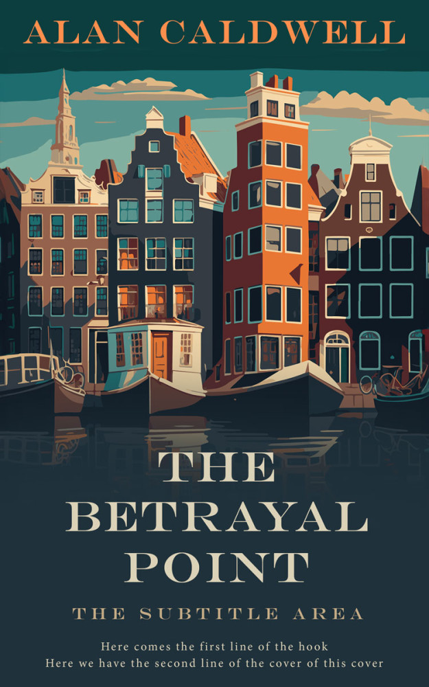 Front view of Ebony Clay #31315 - Premade Literary Fiction Book Cover