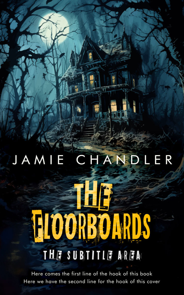 Front view of Aztec #31329 - Premade Horror Book Cover