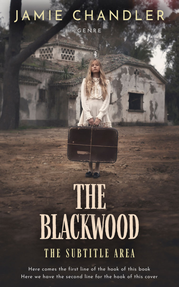 Front view of Merlin #31336 - Premade Horror Book Cover