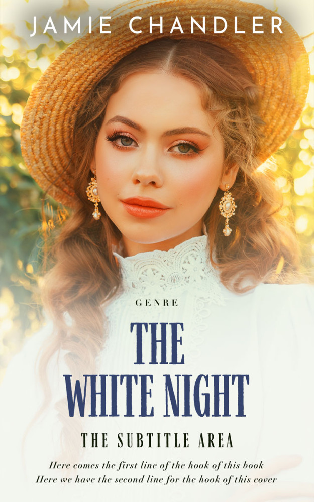 Front view of Satin Linen #31355 - Premade Historical Book Cover