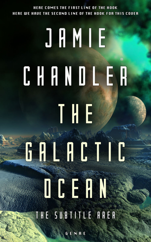 Front view of Aztec #31410 - Premade Science Fiction Book Cover