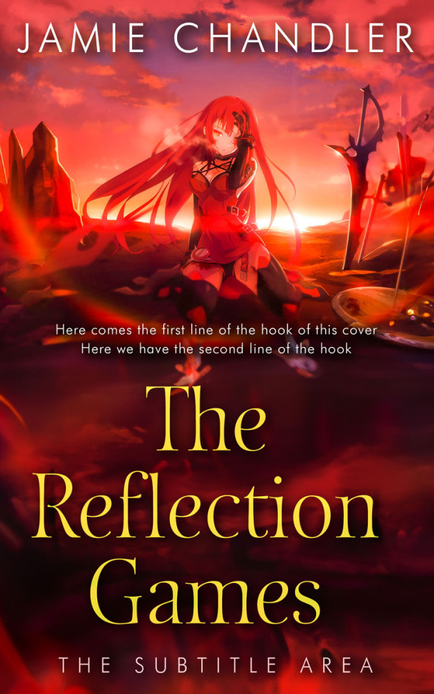 Front view of Burnt Sienna #31530 - Premade Fantasy Book Cover