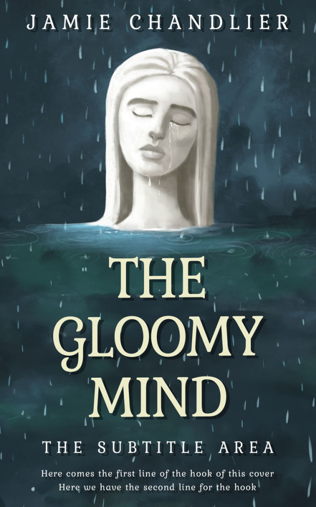 Front view of Pickled Bluewood #31586 - Premade Literary Fiction Book Cover