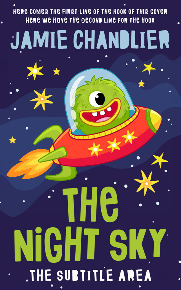 Front view of Sundance #31596 - Premade Science Fiction Book Cover