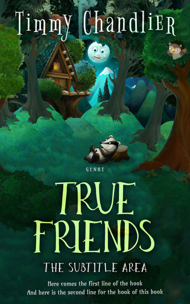 Front view of Bush #31695 - Premade Fantasy Book Cover