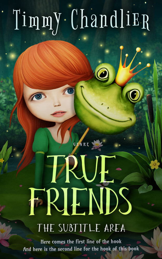 Front view of Laser #31696 - Premade Fantasy Book Cover