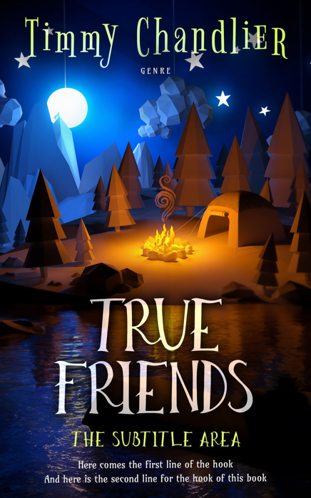 Front view of Gondola #31700 - Premade Nature Book Cover