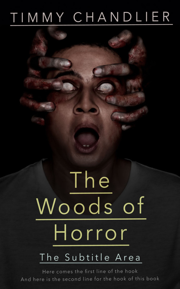 Front view of Cod Gray #31724 - Premade Horror Book Cover