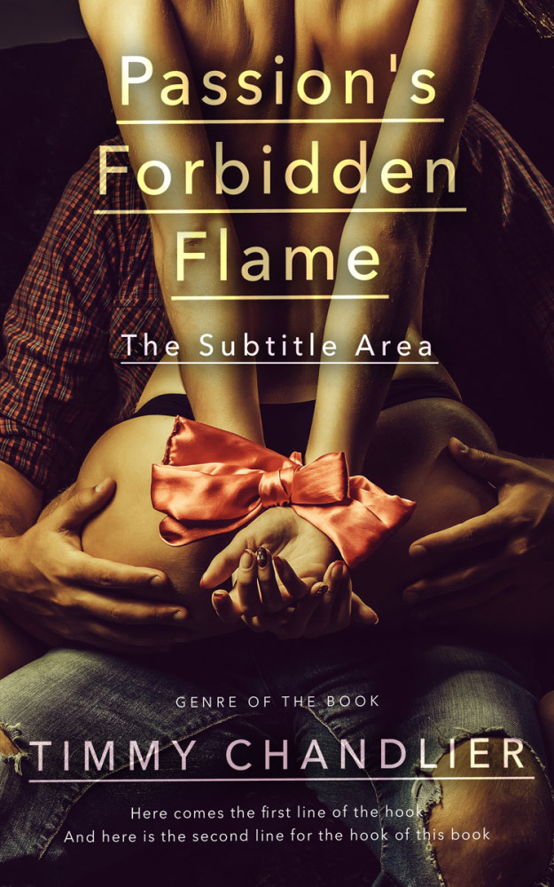 Front view of Twine #31746 - Premade Erotica Book Cover