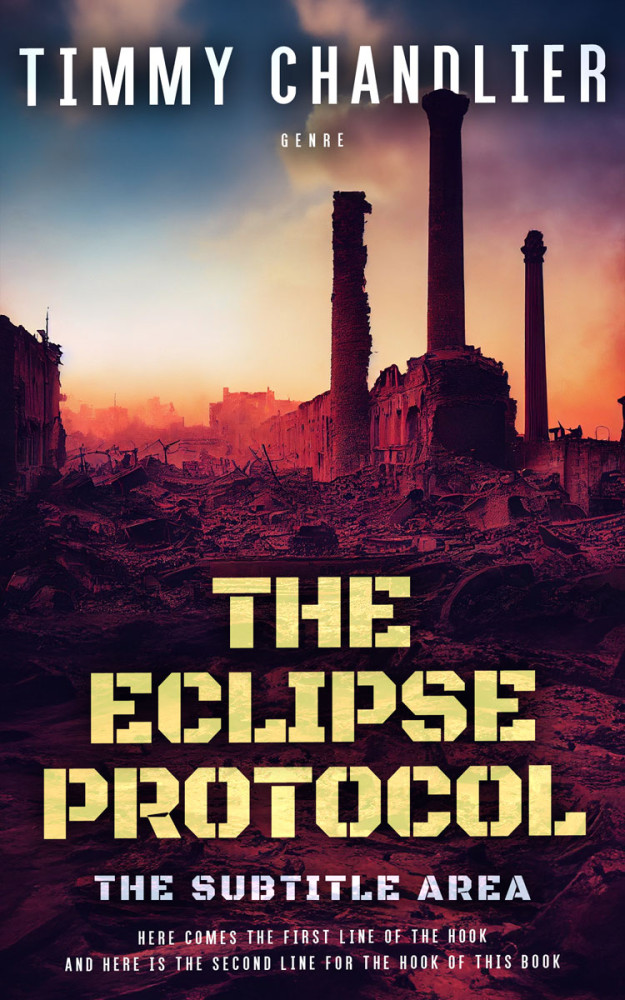 Front view of Brandy #31758 - Premade Apocalyptica Book Cover