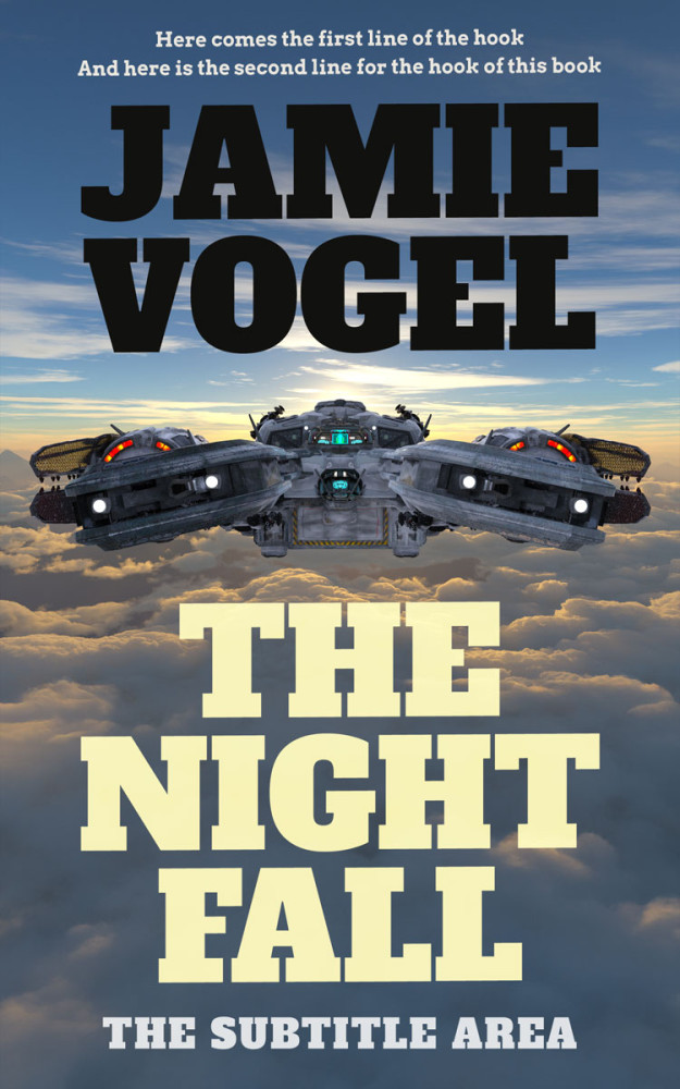 Front view of Shuttle Gray #31785 - Premade Apocalyptica Book Cover