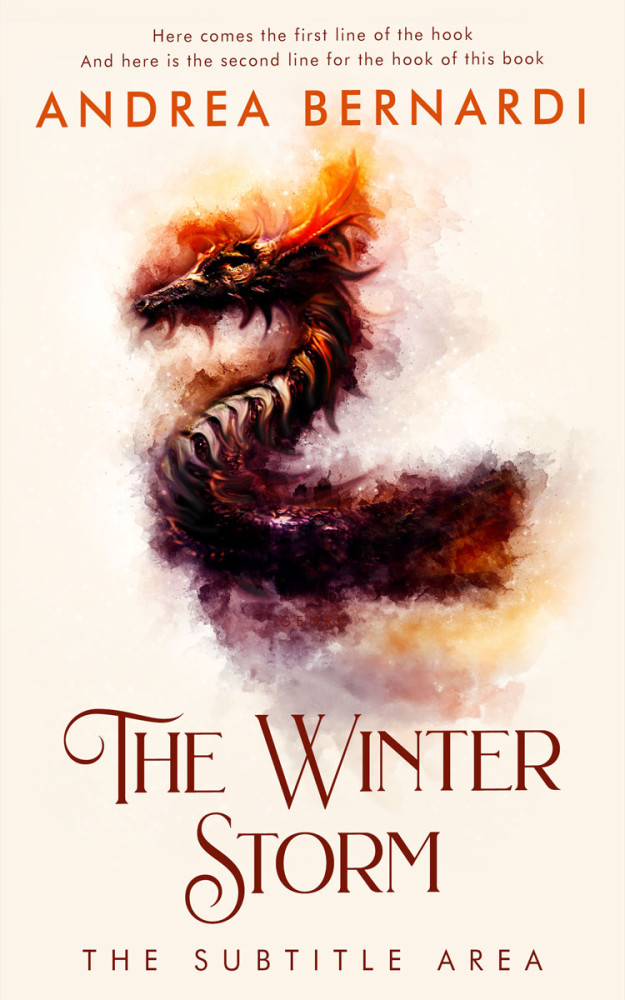 Front view of Linen #31836 - Premade Fantasy Book Cover