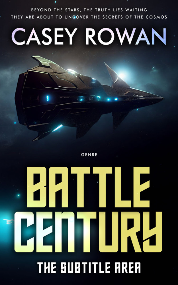 Front view of Black #31845 - Premade Apocalyptica Book Cover