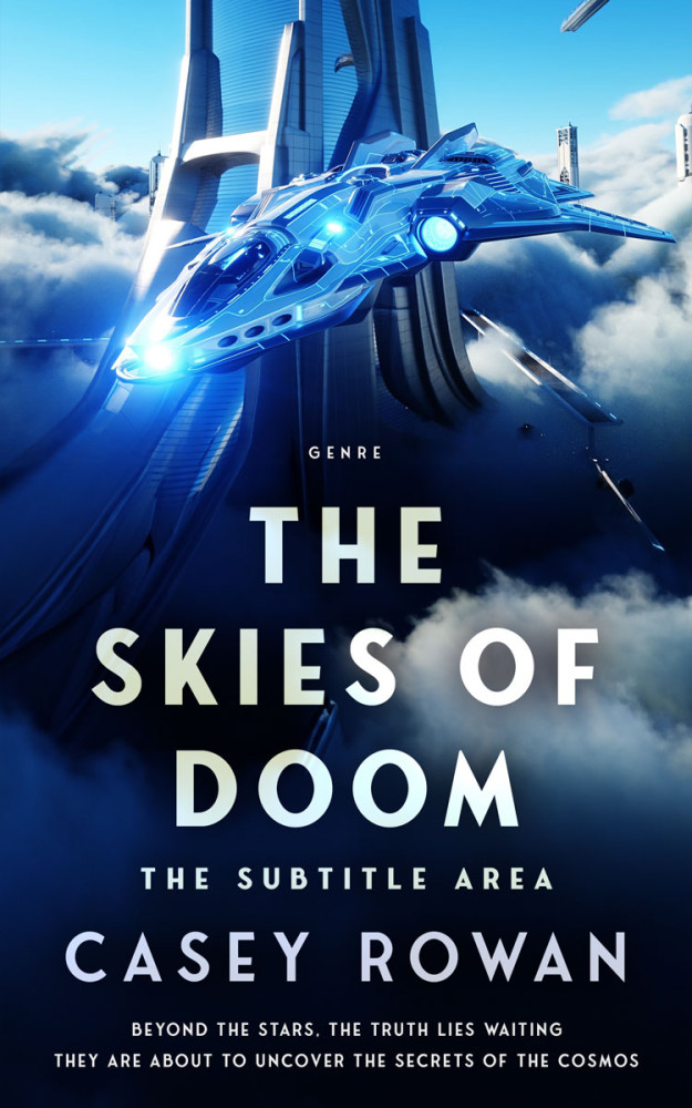 Front view of Ziggurat #31858 - Premade Science Fiction Book Cover