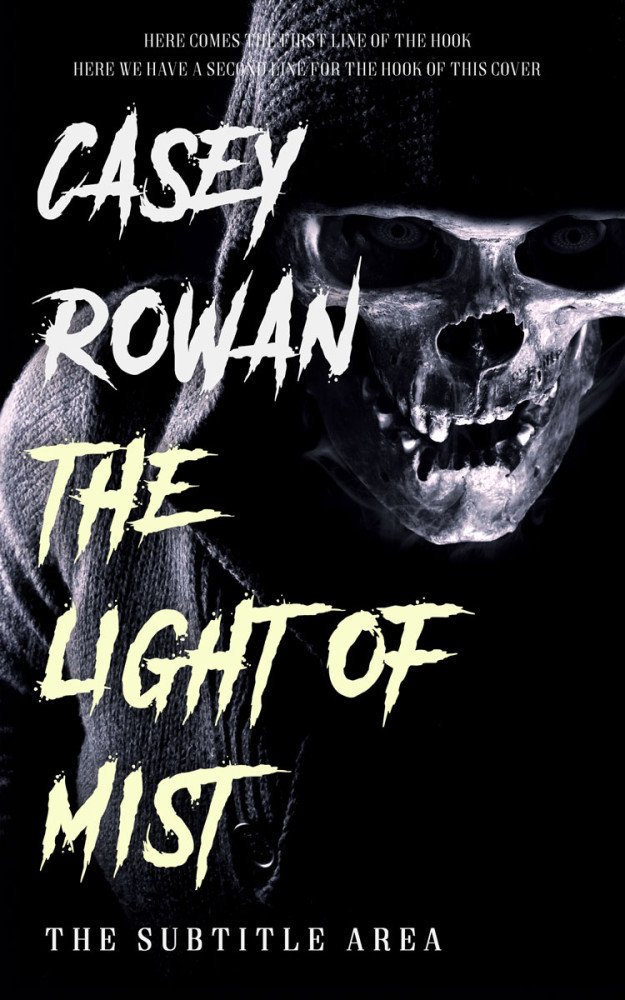 Front view of Moon Mist #31945 - Premade Horror Book Cover