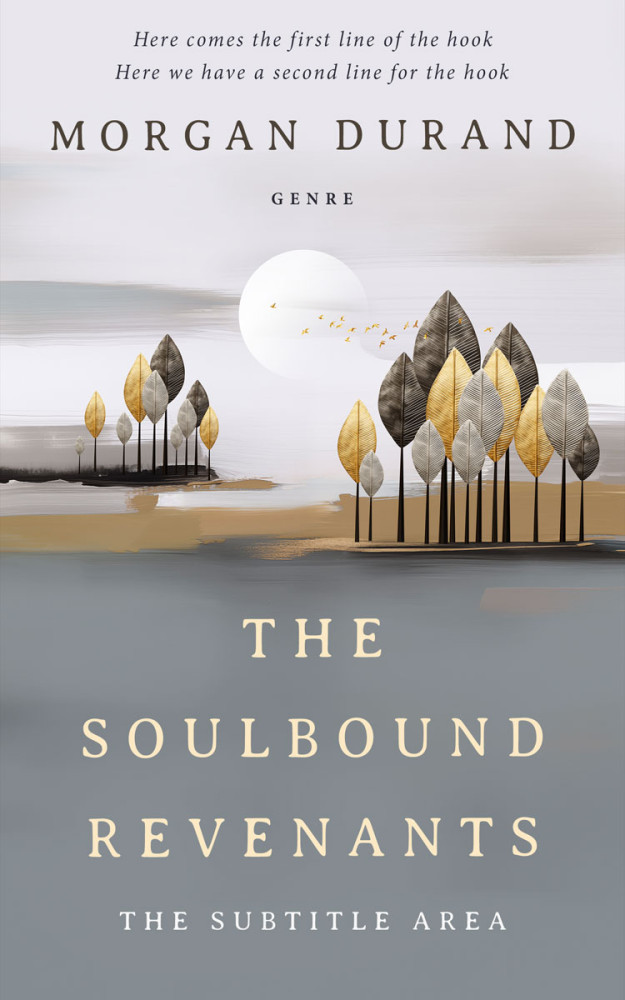 Front view of Stack #32050 - Premade Abstract Book Cover