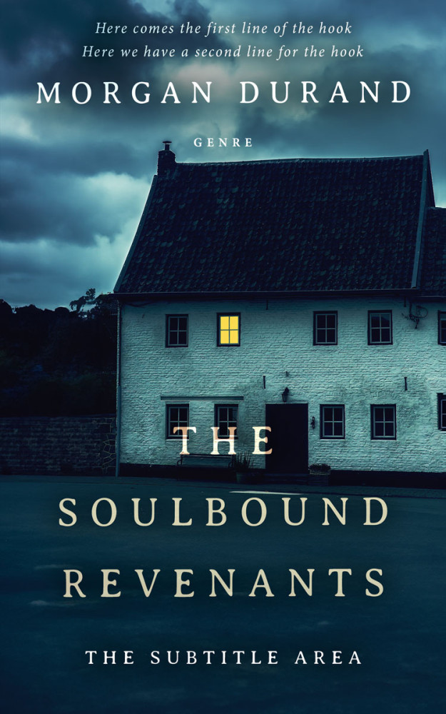 Front view of Black #32060 - Premade Mystery & Thriller & Suspense Book Cover