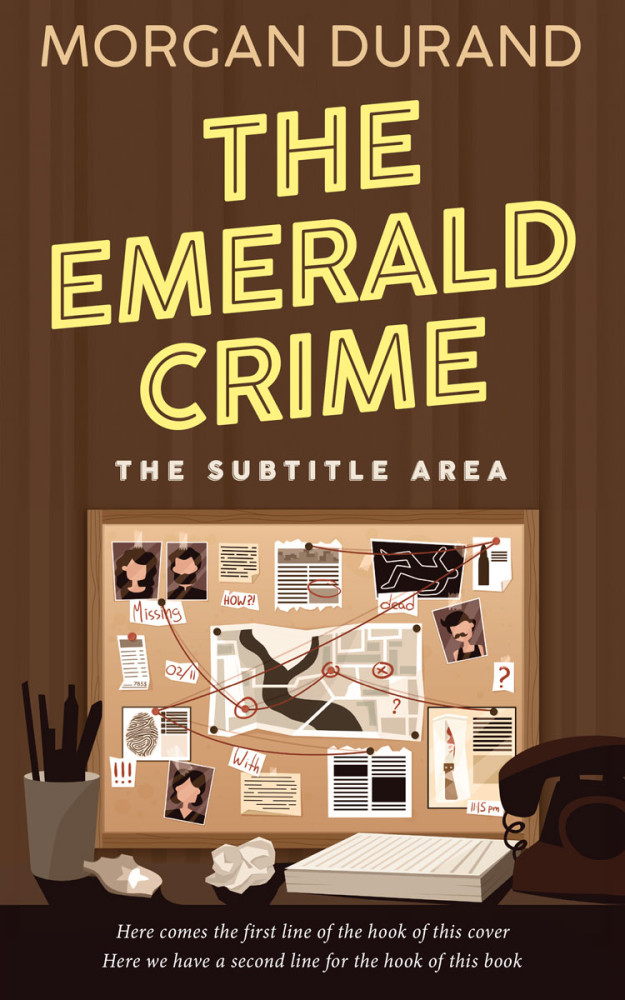 Front view of Cork #32111 - Premade Mystery & Thriller & Suspense Book Cover