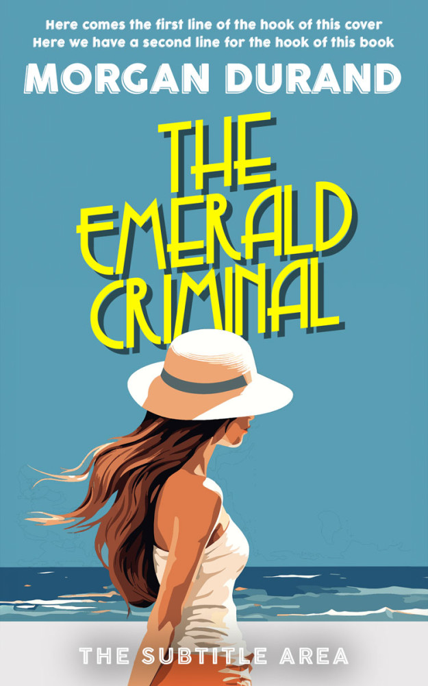 Front view of Hippie Blue #32117 - Premade Travel Book Cover