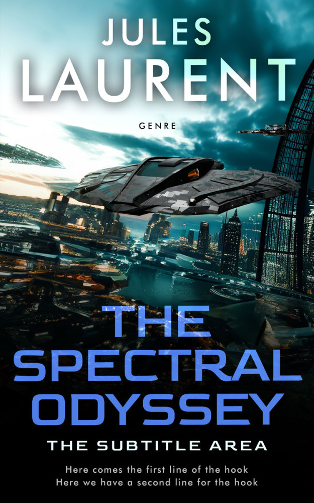 Front view of Nebula #32184 - Premade Science Fiction Book Cover