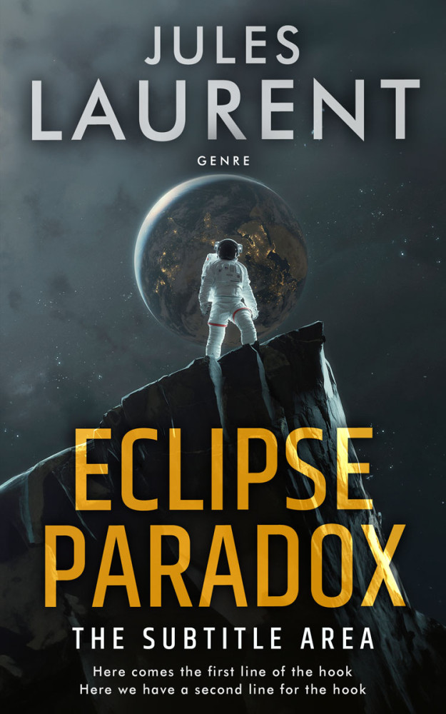 Front view of Outer Space #32194 - Premade Science Fiction Book Cover