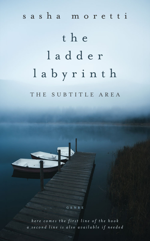 Front view of Jagged Ice #32274 - Premade Surreal Book Cover