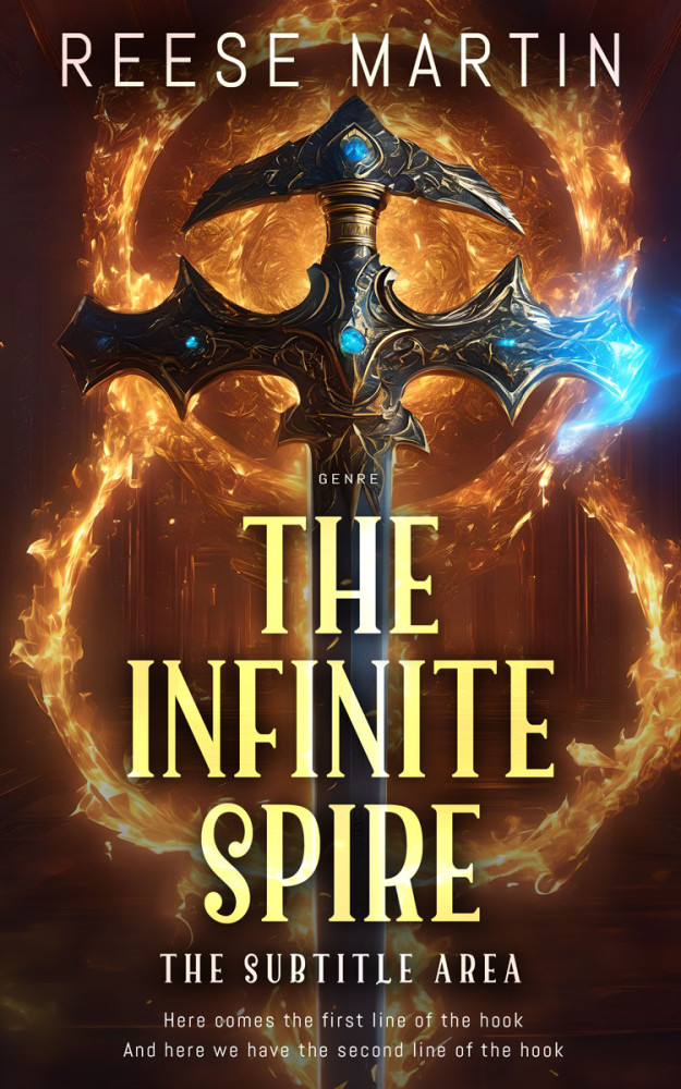 Front view of Tamarind #32344 - Premade Fantasy Book Cover