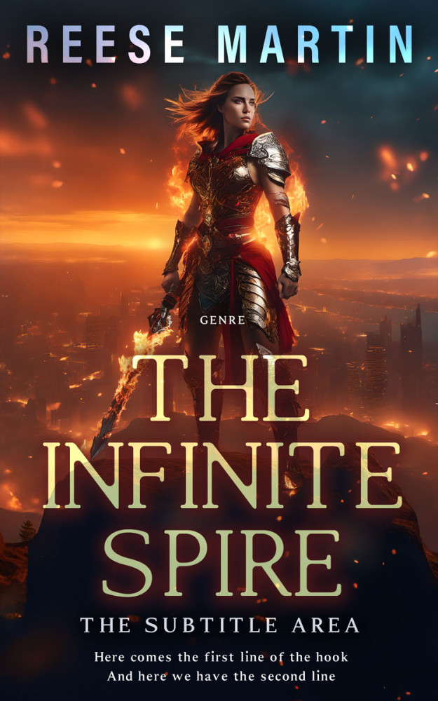 Front view of Cocoa Brown #32359 - Premade Fantasy Book Cover