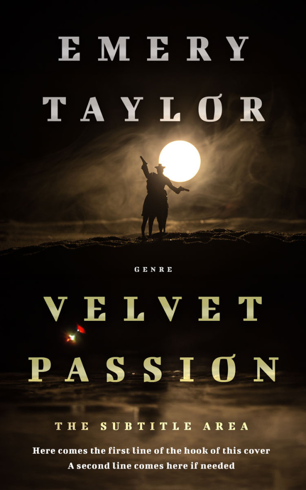 Front view of Eternity #32445 - Premade Western Book Cover