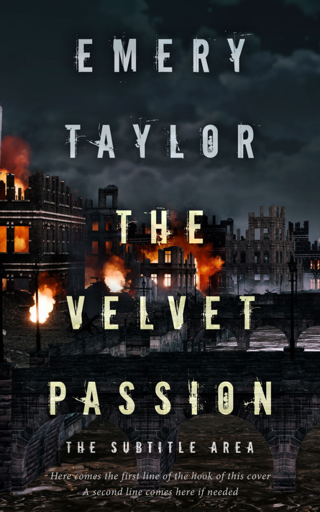 Front view of Shark #32464 - Premade Apocalyptica Book Cover | BookCoverZone