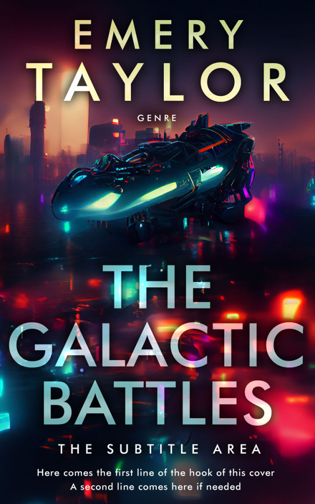 Front view of Mirage #32480 - Premade Science Fiction Book Cover